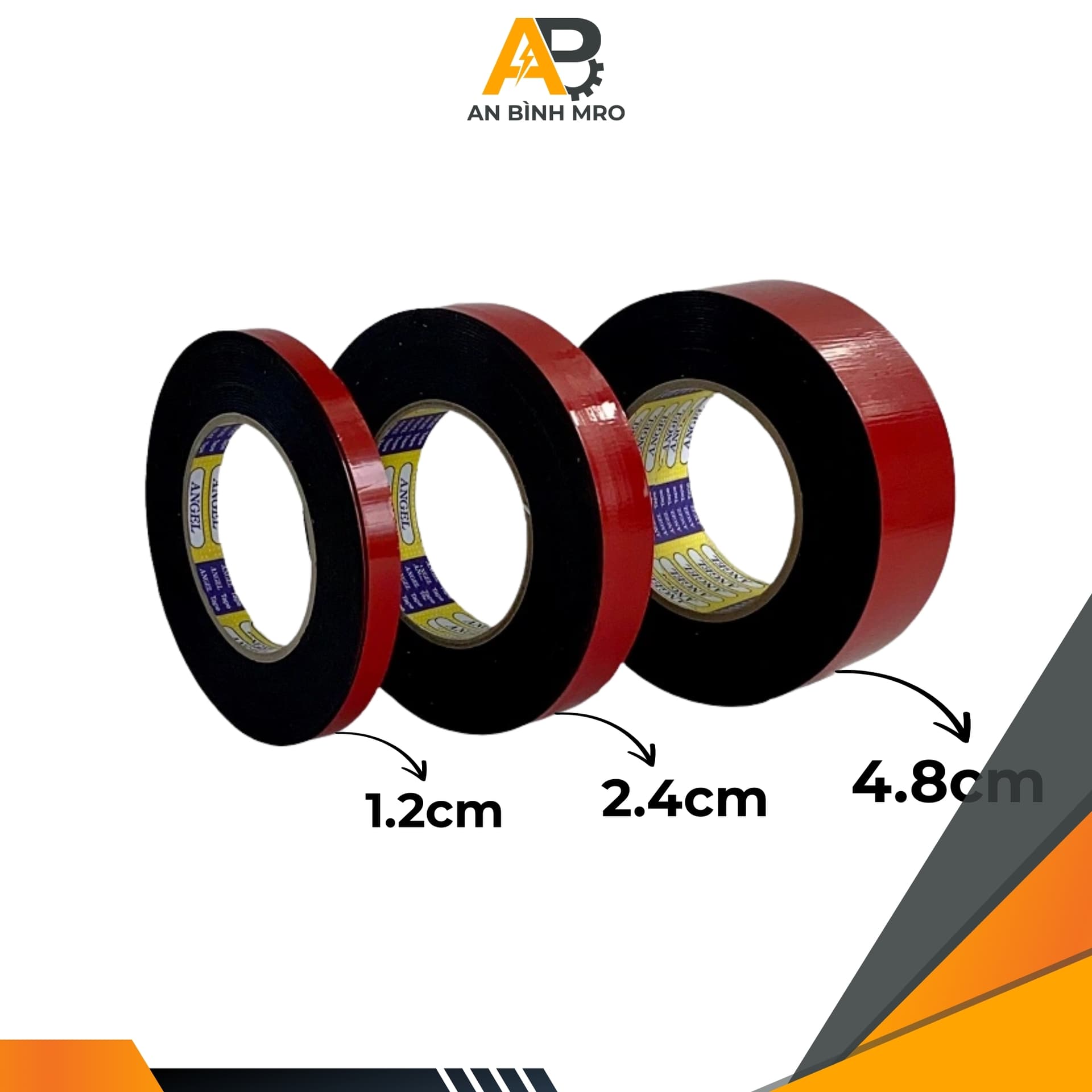 Băng keo 2 mặt xốp 2.4cm, 4.8cm