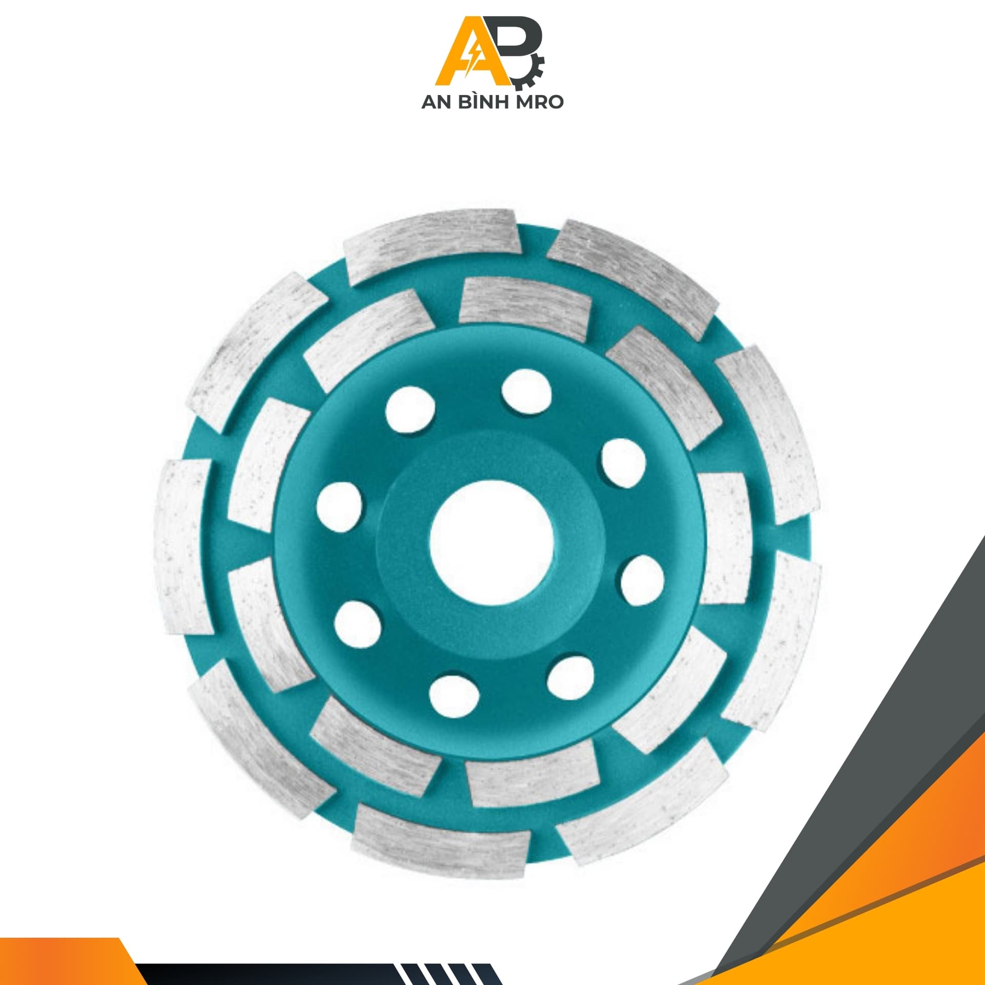 Chén đá mài đế bê tông 