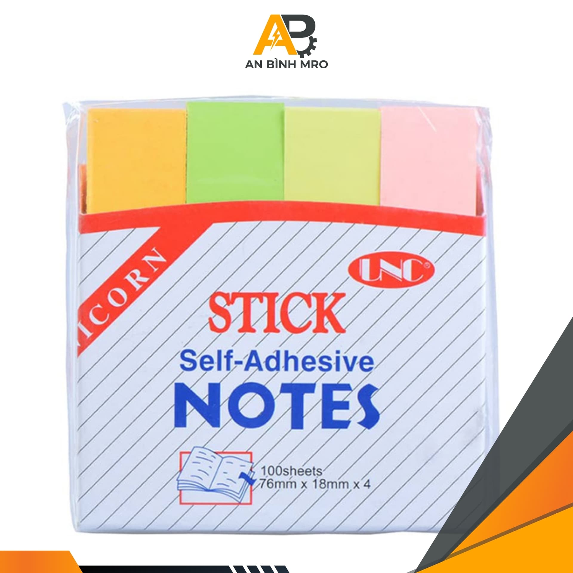 Giấy ghi chú 3, 4 màu UNC