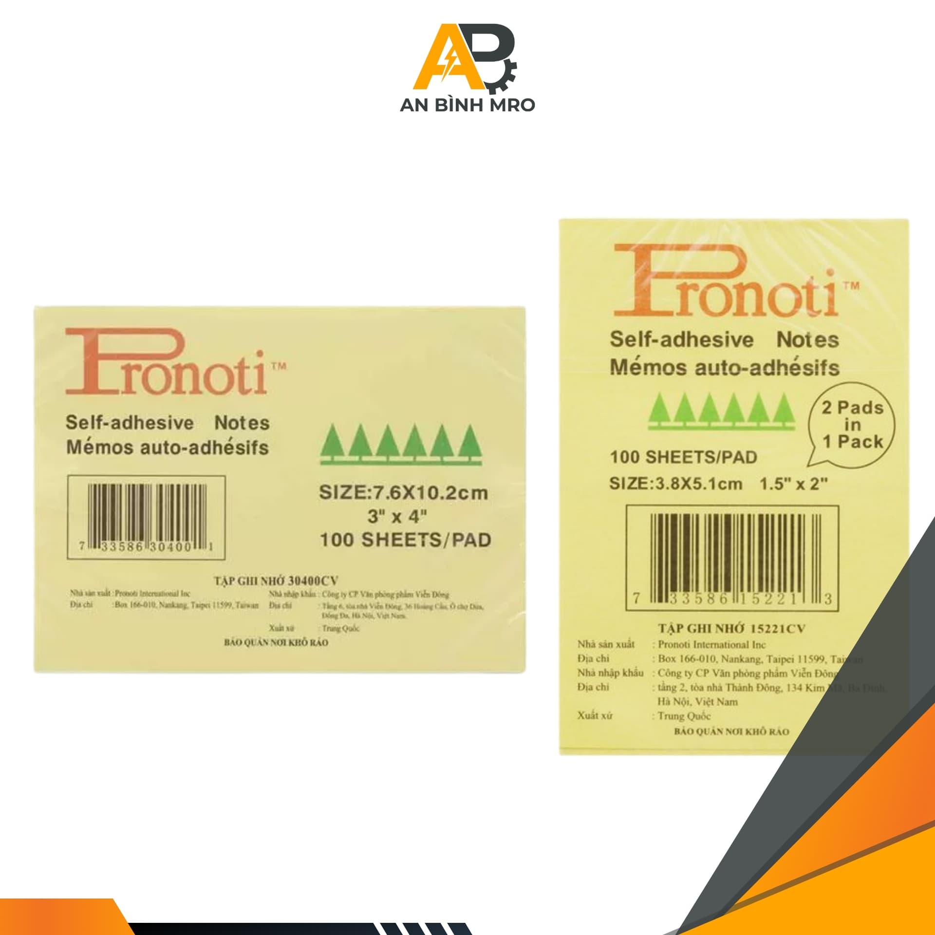 Giấy ghi chú Pronoti