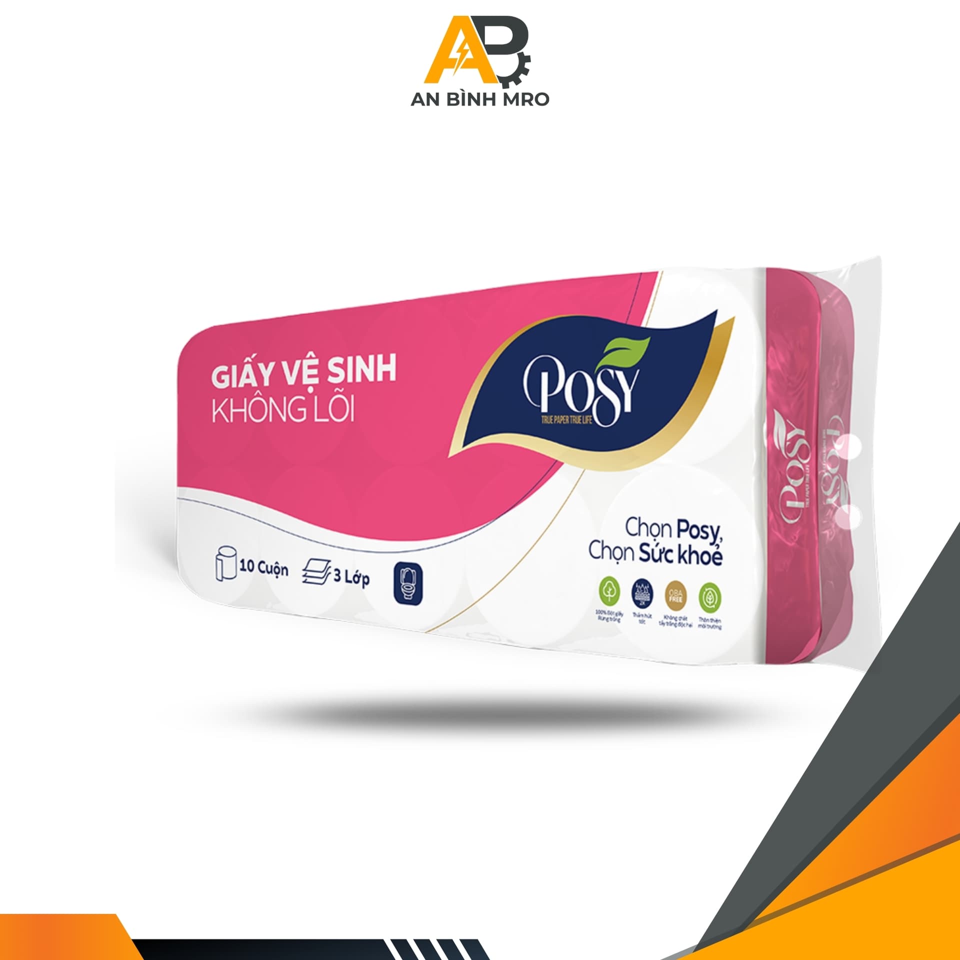 Giấy vệ sinh không lõi 10 cuộn 