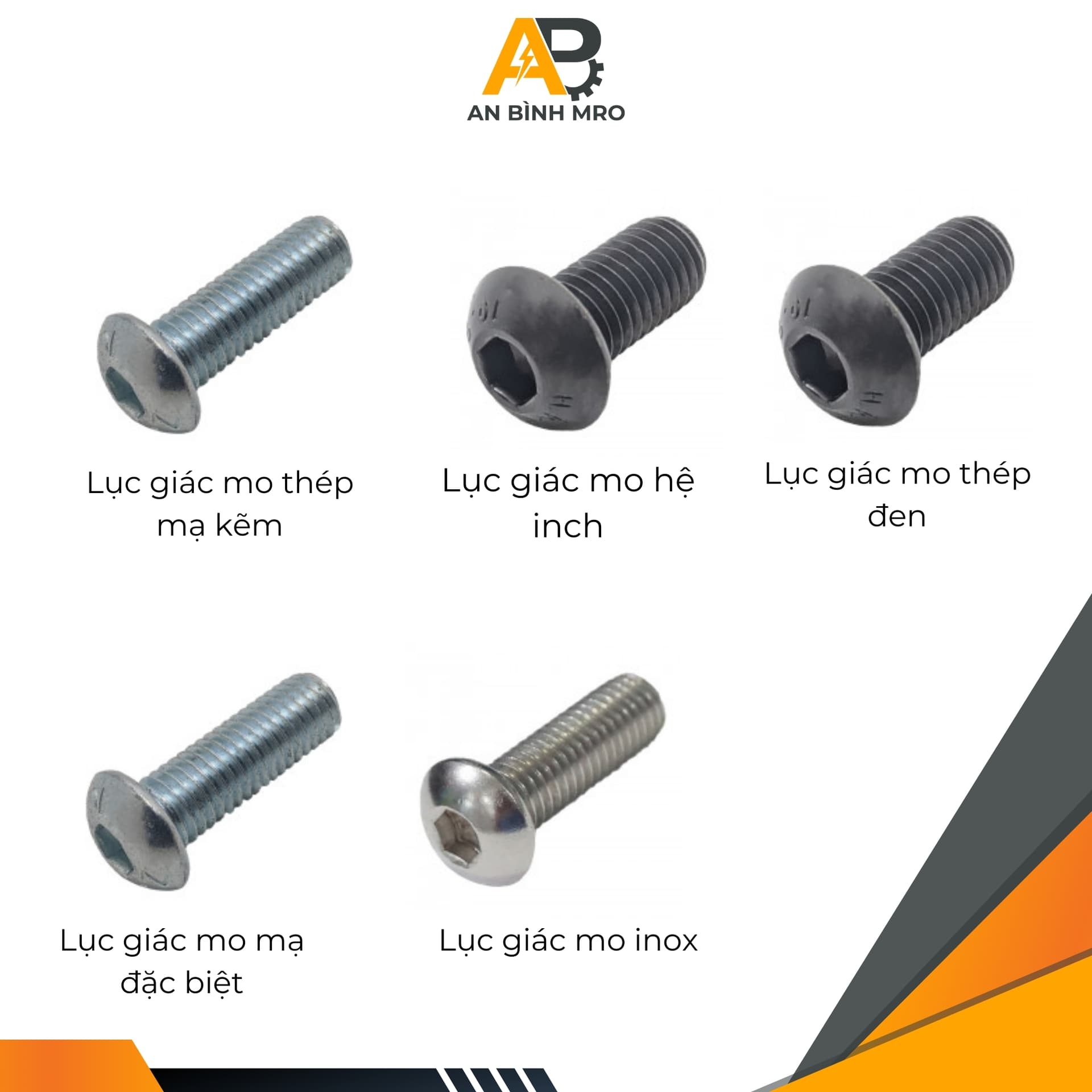 Lục giác chìm đầu mo 