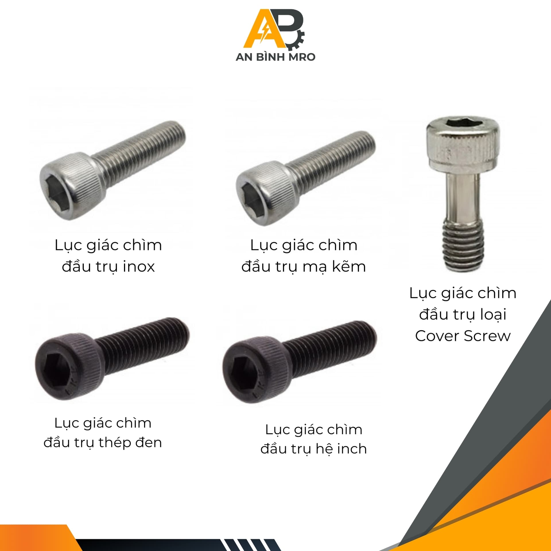 Lục giác chìm đầu trụ 