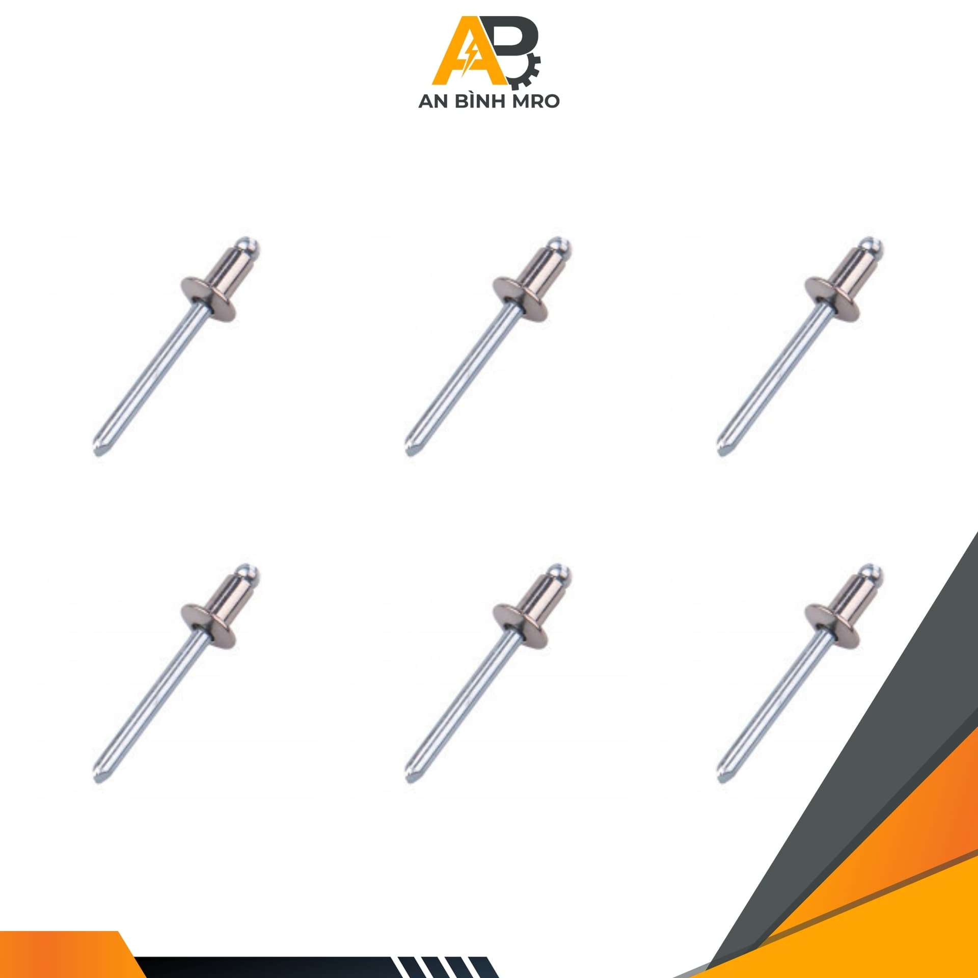 Rivet inox chân thép 